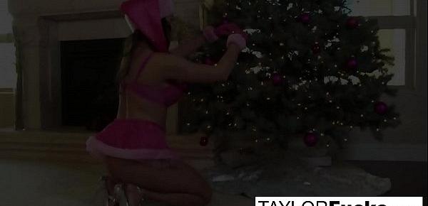  Erotics Christmas solo with busty Taylor